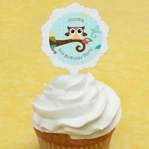   Personalized Stickers   Birthday Party Cupcake Toppers: Toys & Games