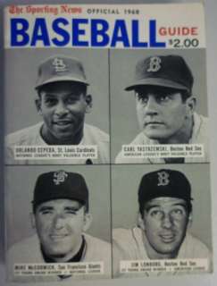1968 Official Baseball Guide By The Sporting News  