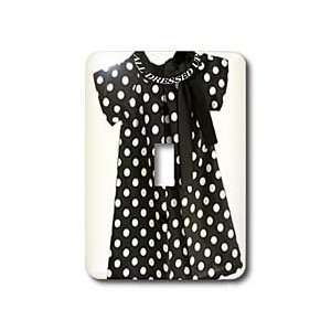  Florene Black & White   Black and White Polka Dot Dress 
