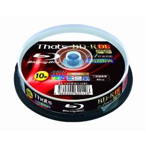  10 Taiyo Yuden Blu Ray Disk 50 Gb 4x Speed Dual Layer 