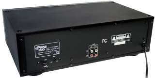 Pyle   PT659DU   Dual Stereo Cassette Deck W/ Tape USB to  