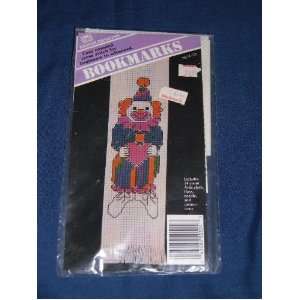   1989 Banar Designs Cross Stitch Clown Bookmark Arts, Crafts & Sewing