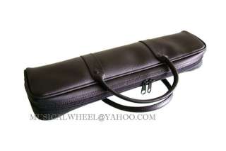 FLUTE CASE COVER CARRYING BAG Faux Leather 2 handles C  
