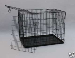 Large 36 New Folding Dog Crate Cat Cage Kennel 3 Doors