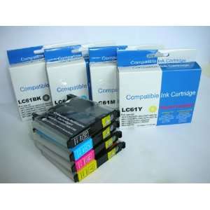  Brother LC61 Ink Cartridges for Brother Printer MFC 6890CDW MFC 