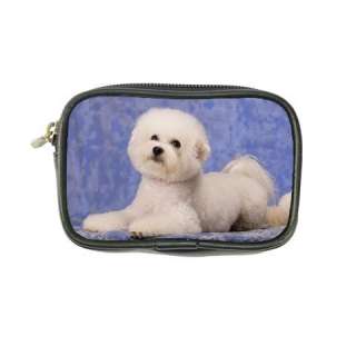 Bichon Frise Dog Puppies Leather Coin Purse Wallet Bags  