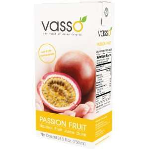 VASSO Passion Fruit Natural Fruit Juice Drink 24.5 fl. oz. (750 ml.)