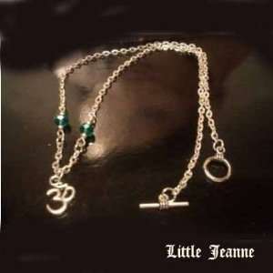   Link Chain Om Hindu Symbol Pendant Necklace 12 