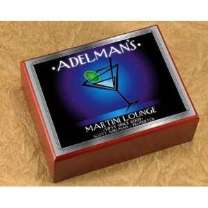   Personalized Martini Lounge After Hours Cigar Humidor