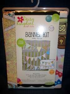 Daisy Kingdom FABRIC PARTY BANNER KIT BABY SHOWER  