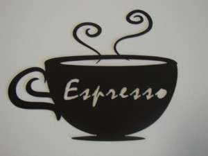 Metal Art Coffee Cup Espresso Wall Decor  