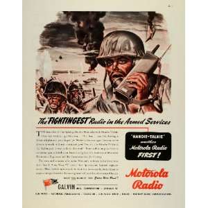  Ad Galvin Motorola Radio WWII War Production Military Communication 