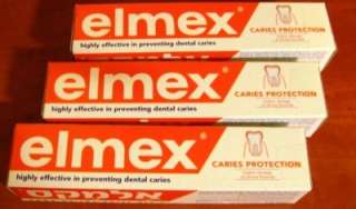 ELMEX ANTICARIES Toothpaste Dental 3 pack X 75ml BNIB  