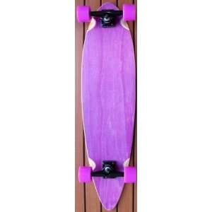  Purple Pintail Cruiser Complete Longboard Skateboard New 
