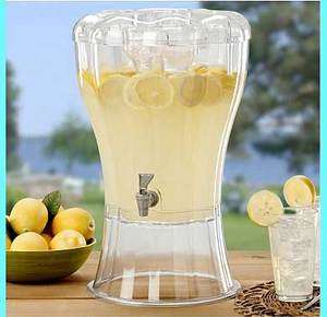 NEW Unbreakable 3.5 Gallon Beverage Jar Drink Jar Dispenser Ice Core 