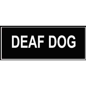  Dean & Tyler DEAF DOG Patches   Fits Large Harnesses   5.5 