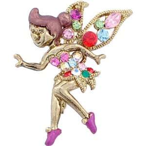  Vintage Design Fairy Swarovski Crystal Pin Brooch: Jewelry