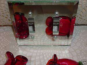 Beautiful Glass Mirror Double Switch Cover Electrical  