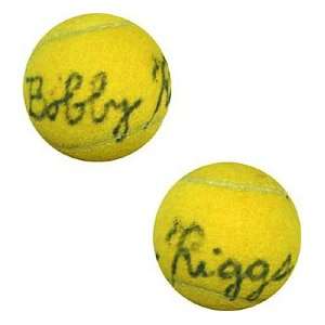 Bobby Riggs Autographed / Signed Tennis Ball