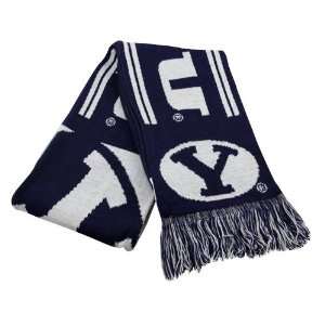 Brigham Young Cougars Navy Blue Team Fringed Knit Scarf