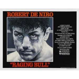   Bull Poster Half Sheet 22x28 Robert De Niro Cathy Moriarty Joe Pesci