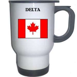  Canada   DELTA White Stainless Steel Mug Everything 