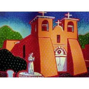Spanish Mission (St. Francis De Assis, Taos) by John Newcomb. Size 16 