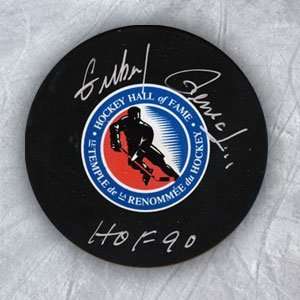  GILBERT PERREAULT Hall of Fame SIGNED Hockey PUCK Sports 