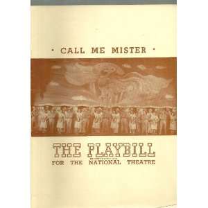   1947 Playbill  Call Me Mister (National Theatre) Harold Rome Books
