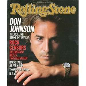   Johnson, 1985 Rolling Stone Cover Poster by Herb Ritts (9.00 x 11.00