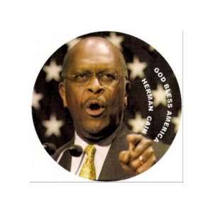 Herman Cain God Bless America Keychain