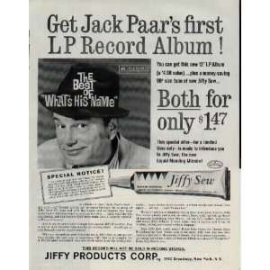  Get Jack Paars first LP Record Album The Best of What 