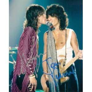 Authentic Aerosmith Joe Perry and Steven Tyler Signed Autographed 