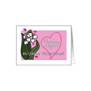 Taylor Lily of the Valley Be Mine Valentine? Card