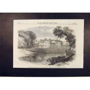    Broadlands Romsey Hants Lord Palmerston Print 1865
