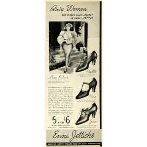  1935 Ad Mary Boland Enna Jettick Shoe Paramount Picture 
