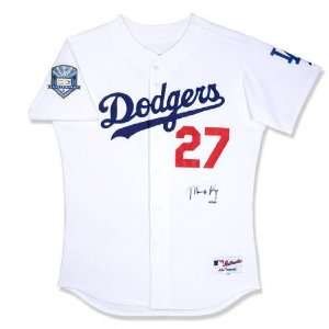 Matt Kemp Los Angeles Dodgers Autographed Home/White Jersey with 50th 