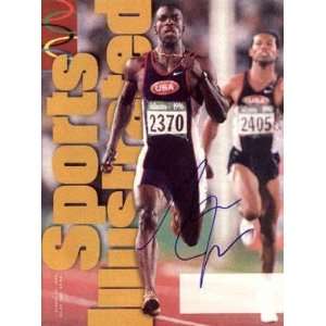 Michael Johnson autographed Sports Illustrated Magazine (Track & Field 