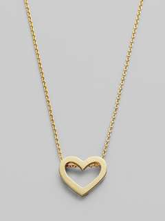 Roberto Coin   18K Yellow Gold Heart Necklace   Saks 