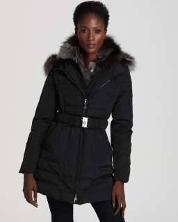 Dawn Levy Mylo Fur Lined Down Belted Coat   Coats & Jackets   Apparel 