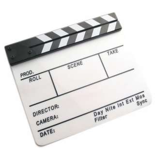 Clapperboard Clapper Clapboard TV Film Movie Slate B/W  
