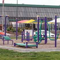 Childrens FITNESS PLAYGROUND Park Equipment Stations  