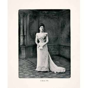  1902 Halftone Print Madame Porfirio Diaz Wife Costume 