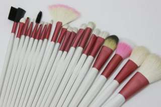 20 Pcs Pink Makeup Brushes Set Goat Hair Cosmetic Brush  