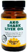 Shark Liver Oil 500mg Gluten Free by Country Life 30 Softgel  