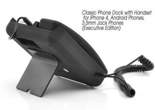 Classic Phone Dock with Handset for iPhone 4, Android Phones, 3.5mm 
