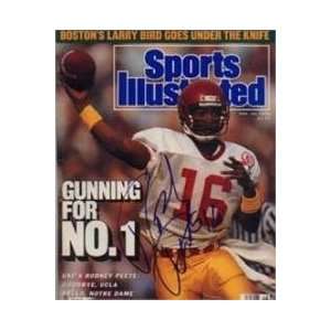 Rodney Peete Autographed/Hand Signed Sports Illustrated Magazine (USC)