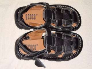 coco jumbo fisherman style leather sandals boys size 2 high quality 