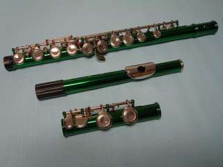High Quality School Band Green Flute Brand New  