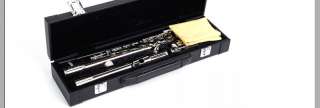NEW SILVER Color Closed Flute C Free Case+Tuner+Stand  